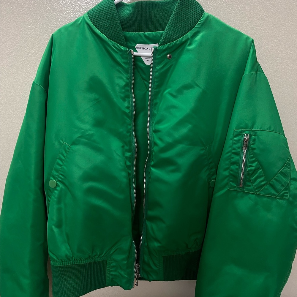 Bottega Veneta Crop Bomber Jacket